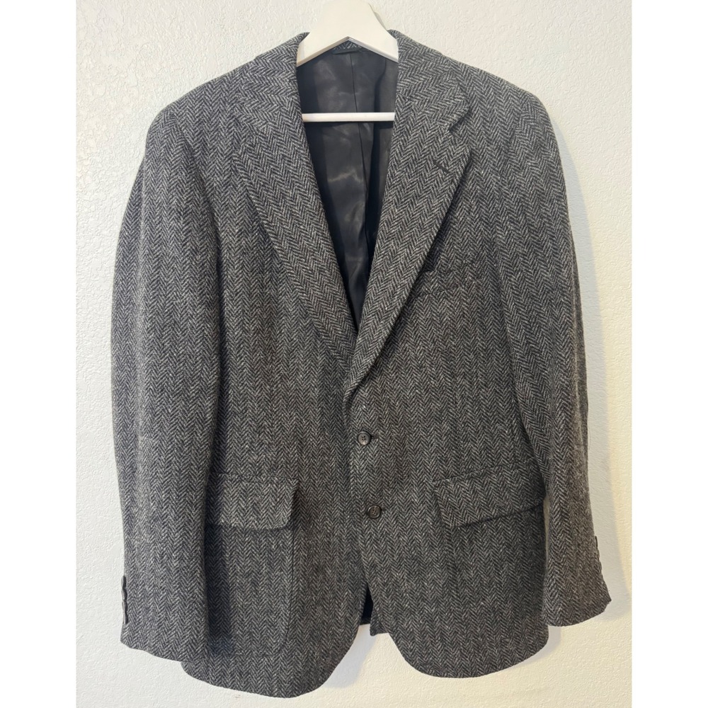 Polo by Ralph Lauren Gray Herringbone Blazer